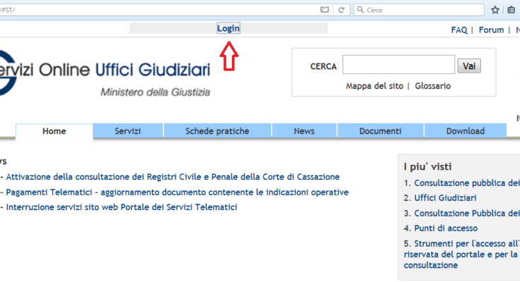 documenti da pst giustizia